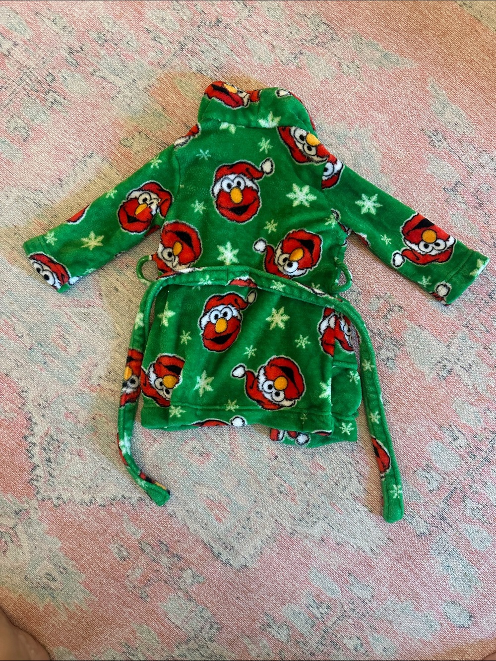 Sesame Street Elmo Green Red Plush Fabric - Picture 3 of 3